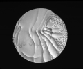 PP80, Summer Frolic 6, 7.5x1.5 inches, cast marble, 1996
